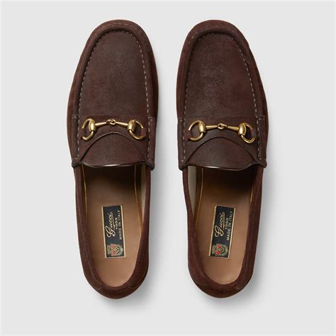 gucci men's 1953 horsebit studded suede|Gucci Men's Horsebit 1953 loafer.